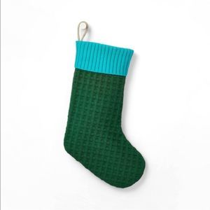 LEGO x Target 20” Textural Color Block Sweater Knit Holiday Stocking Teal
